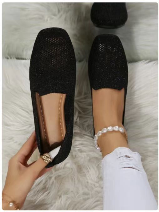 Chaussures plates de sport basses à bout rond pour femmes, été