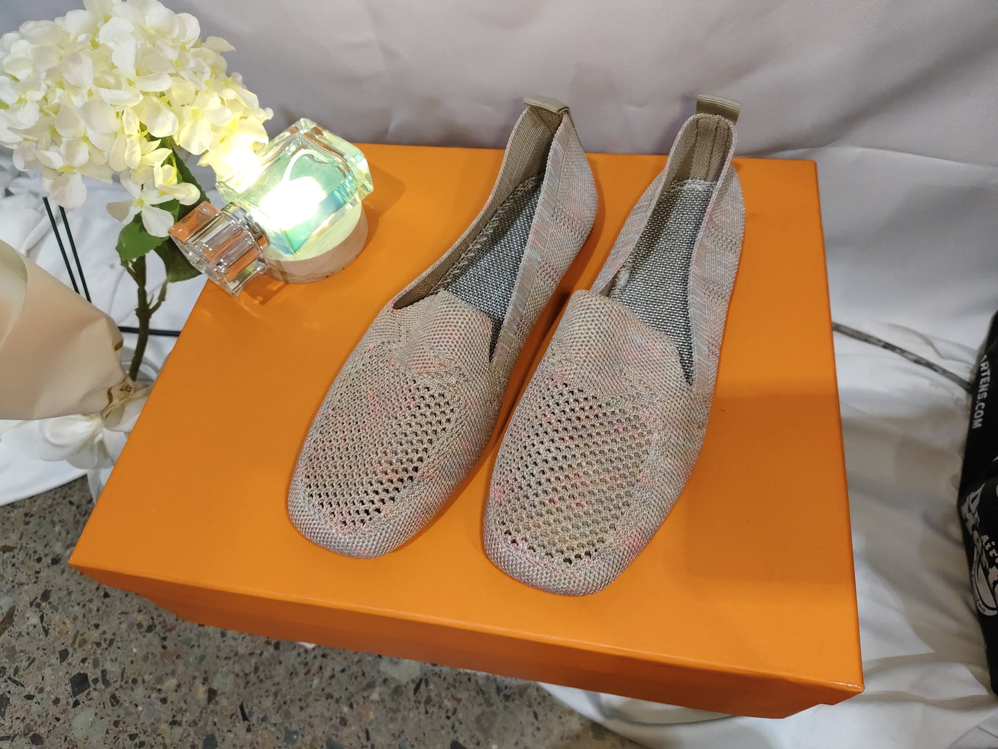 Chaussures plates de sport basses à bout rond pour femmes, été