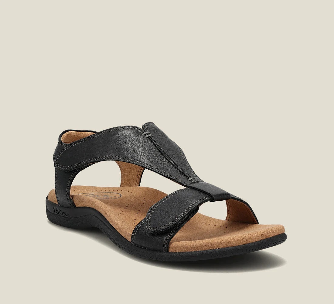 Sandales compensées à plateforme pour femmes, avec bride velcro et semelles épaisses.