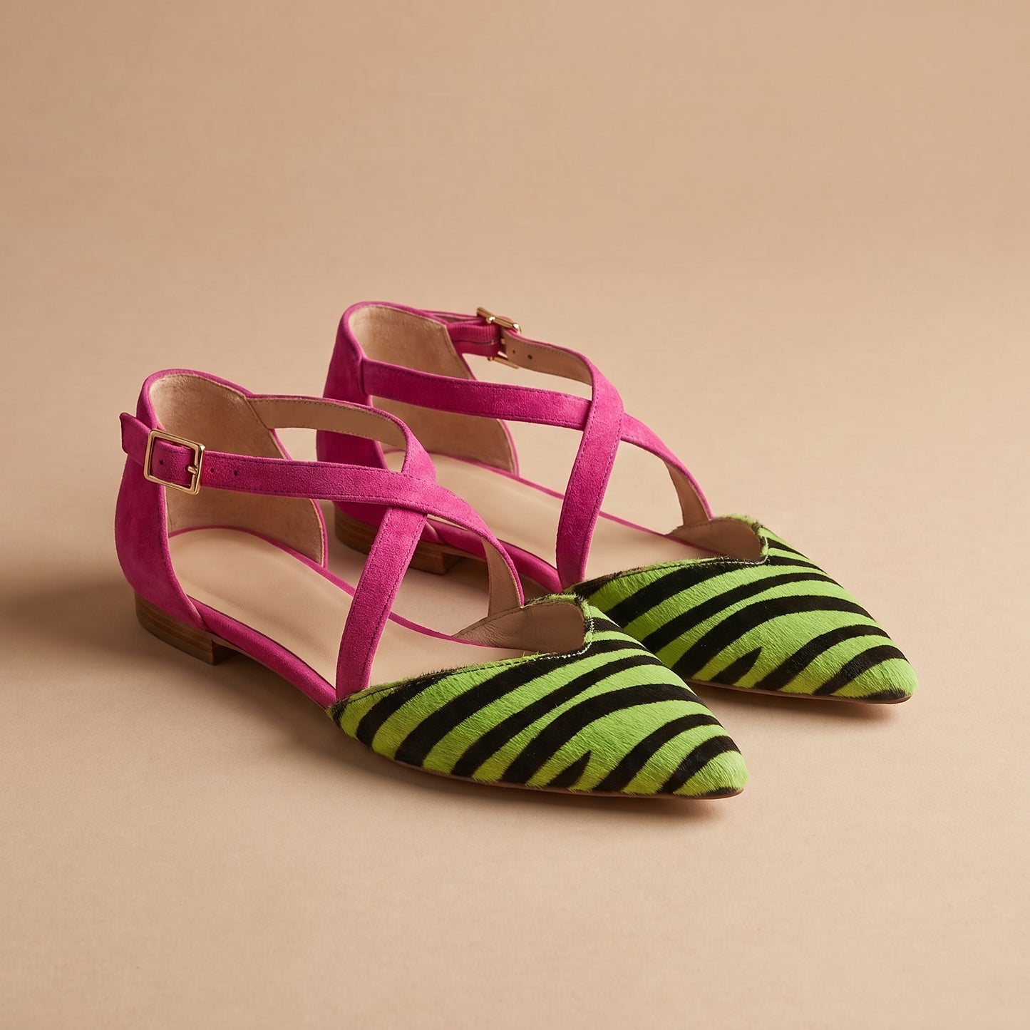 Sandales à Rayures Zébrées Stylanie™
