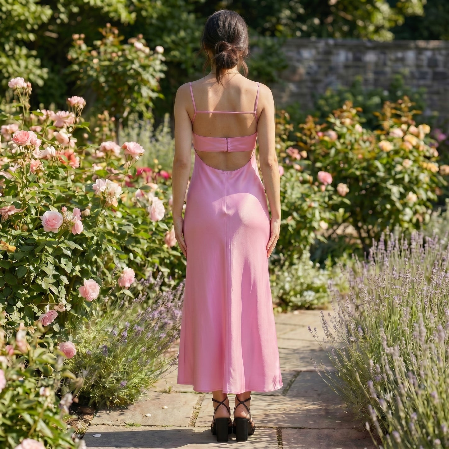 Robe Longue Satinée Stylanie™ | Élégance Intemporelle & Raffinement