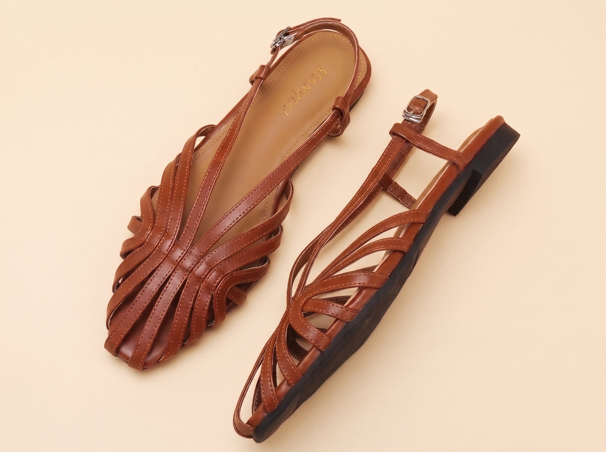 Sandales Plates Stylanie™ | Élégance Intemporelle & Confort Léger